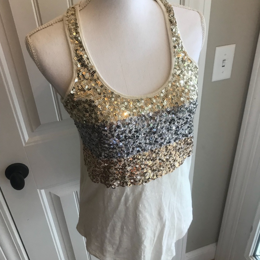Sequined Racerback Tank